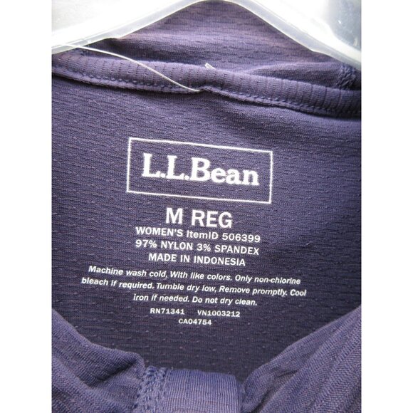 LL Bean Top Medium Sand Beach Hoodie SunSmart Cover Up UPF 50+ NEW - Picture 10 of 12